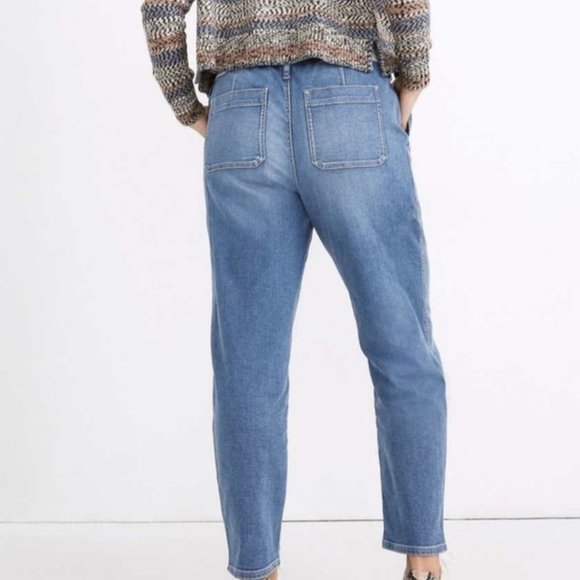 Women's Madewell Relaxed Pull On Drawstring‎ Jeans Jogger Style Pants Sz XS - Picture 4 of 13